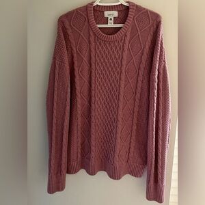 Kersh Merino Wool Cable Knit Sweater XL